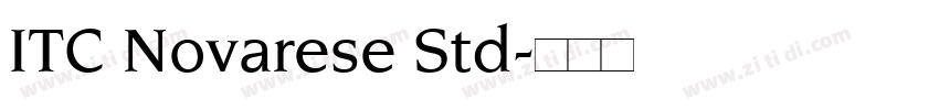 ITC Novarese Std字体转换